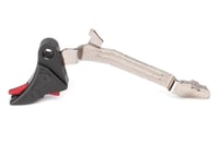 ZEV Technologies ZEV PRO Curved Face Glock Glock Gen4 G43 Trigger Bar Kit  Black/Red Safety Pad | 811338031006
