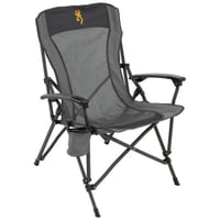 Browning Fireside Gold Buckmark Chair Charcoal/Gray | 703438851588