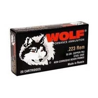 Wolf WPA Military Classic Rifle Ammunition .223 Rem 55 gr FMJ 3241 fps 20/ct | .223 REM | 645611223112