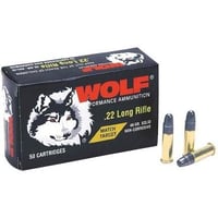 Wolf Match Target Rimfire Ammunition .22 LR 40 gr RN 50/ct | 645611222122