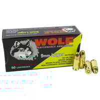 Wolf Turkish Performance Handgun Ammunition 9mm Luger 124gr FMJ 50/ct | 645611309953