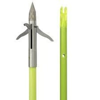 Muzzy Iron 3-Blade Fish Point w Chartreuse Arrow | 050301103900