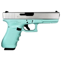 Glock 17 Gen 3 Custom  InchTiffany Frame Crushed Silver Slide Inch Handgun 9mm Luger 17/rd Magazines 2 4.49 Inch Barrel Austria | 688099402303