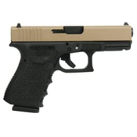 Glock 19 Gen 3 Custom  InchFDE Slide Polymer Cobblestone Stippled Frame Inch Handgun 9mm Luger 15/rd Magazines 2 4.02 Inch Barrel Austria | 688099401115