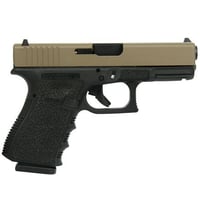 Glock 19 Gen 3 Custom  InchFDE Slide Polymer Cobblestone Stippled Frame Inch Compact Handgun 9mm Luger 15/rd Magazines 2 4.02 Inch Barrel USA | 688099401122