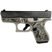 Glock 42 Custom Elephant Engraved Gray Steel Frame Subcompact Handgun .380 ACP 6/rd Magazines 2 3.25 Barrel USA | 688099403157