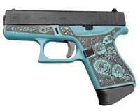 Glock 43 Gen 4 Custom  InchTiffany and Paisley Inch Subcompact Handgun 9mm Luger 6/rd Magazines 2 3.41 Inch Barrel USA | 688099401269