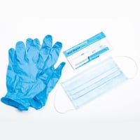 Howard Leight Safety Single Pack PPE Kit Face Mask Gloves  Cleansing Wipes | 883940393070