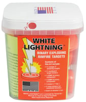 White Lightning Rimfire Target Kit15 targets  holders 6 kits per case | 7.36211E+11