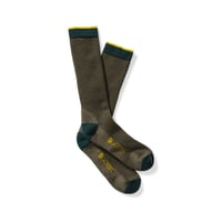 LaCrosse Mens Merino Midweight Sock Crew OD Green M | 612632352084