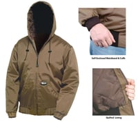 Nite-Lite Pro Hooded Jacket Nylon Brown 3XL | 733677022678