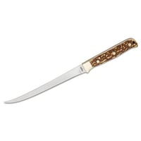 Schrade Uncle Henry Next Gen 167UH Stagalong Fixed Knife 7-1/2 Inch Fillet Blade Brown | 661120078944