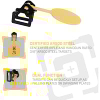 Caldwell AR500 Plate Rack Expansion Kit Steel Target with 3/8 AR500 Steel Target | 198700000656