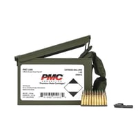 PMC Rifle Ammunition 5.56 NATO 62 gr Green Tip 2920 fps 1680/ct w/Bandoleer Metal Box 2Metal Boxes 1680/ct Total | 20741569010638