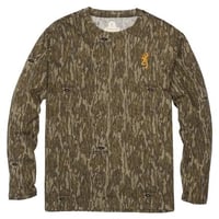 Browning Wasatch Long Sleeve T-Shirt Mossy Oak Bottomland S | 023614935353