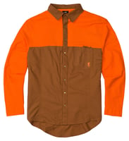Browning UPLAND MIDWEIGHT Shirt TAN/BLAZE S | 023614940739