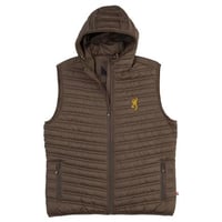 Browning Packable Puffer Hooded Vest Major Brown S | 023614963813