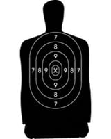 Speedwell Official NRA Police Qualification Silhouette Police Silhouette Reduced 25 yd. 500/Pack | 738804001175