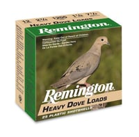 Remington Heavy Dove Loads Shotshell 12ga 23/4 in 31/4 dr 11/8 oz 1255 fps 8 25/ct | 0 4770050880 1