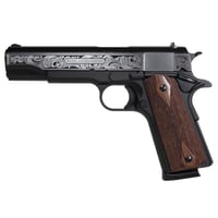 SDS Imports Tisas Filigree Stainless Steel 1911 A1 Service 45 Handgun .45 ACP 8rd Magazine 5 Barrel Black Cerakote | 688099404802