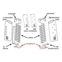 Seecamp .380 Magazine Extension Polished Aluminum | 850015531125