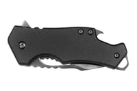 Sarge Knives Black Fuse Folding Knife 2 3/8 Blade Black with Bottle Opener | 805319419808