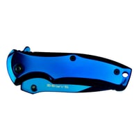Sarge Knives Phase Folding Knife 21/2 Drop Point Blade Blue Tin | 805319496595