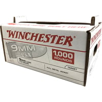 Winchester USA Handgun Ammunition 9mm Luger 115 gr FMJ 1190 fps 1000/ct | 00020892225282