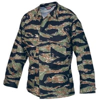 TruSpec BDU Coat 100 Cotton RipStop Original Vietnam Tiger Stripe L | 690104034867