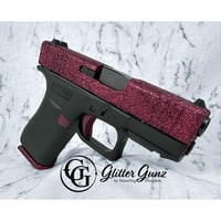 GLOCK 43X 9MM LUGER 3.41 Inch BBL 210RD BLACK CHERRY GLITTER | 050806032453