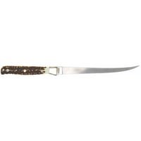 Schrade Uncle Henry Next Gen 167UH Stagalong Fixed Knife 7-1/2 Fillet Blade Brown | 661120078944