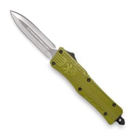 SMALL OD GREEN CTK1 DAGGER NOT SERRSmall CTK1 OD Green Dagger  Not serrated edge  2.75 Inch D2 Steel blade  OD Green Highgrade aluminum alloy handle  Pocket Clip  Glass breaker  4.50 oz  7 Inch Overall length  Dual Action OTFOverall length  Dual Action OTF | 099654021998
