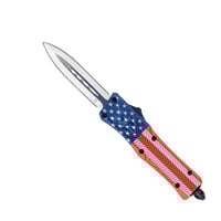 SMALL USA CTK1 DAGGER NOT SERRSmall CTK1 Cerakote Dagger  Not serrated edge  2.75 Inch D2 Steel blade  American Flag Highgrade aluminum alloy handle  Pocket Clip  Glass breaker  4.50 oz  9.5 Inch Overall length  Dual Action OTF 9.5 Inch Overall length  Dual Action OTF | 099654023046