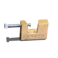 EXPLORER BRASS PADLOCK WITH KEYHeavy Duty Brass Padlock with Keys Patented design  Fits snug against the case Solid brass  For use on Explorer Gun Cases | 8024482010298