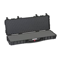 STANDARD RIFLE CASE BLK PRE CUBED FOAMExplorer Red Standard Rifle Case  Black Precubed Foam  Large front handle  Sealing ORing  Manual Pressure Release Valve  Two Man Lift Side Handles  Wheels With Bearings  Ability To Stack  Writable Name Tagls With Bearings  Ability To Stack  Writable Name Tag | 8024482015972