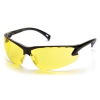 EYEWEAR VENTURE 3 BLK/AMBVenture 3 Eye Protection Amber Lens - Black Frame - 99 UVA/B/C protection - Scratch resistant - Ventilated nose piece is soft and adjustable - Top of frame is ventilated allowing air to circulate - Soft dual-injected rubber temple tipsventilated allowing air to circulate - Soft dual-injected rubber temple tips | 814992000685