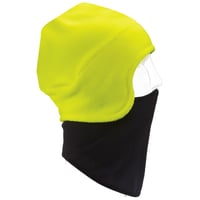 HWS QC ORIGINAL HI VIZ S/MHWS Quick Clava Original HiVis Yellow - Small/Medium - 3 in 1 Hat With Pull DownFace Mask - 200wt Performance Fleece - Easy to See Hi Visibility Fabric | 090897057744