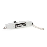 MINI RETRACTABLE UTILITY KNIFEMini Retractable Utility Knife Blade Locks in 3 Positions  2 Blades Including 1Stored in Handle  Retractable Blade for Safety  Keychain Style  Accepts All Standard Mini Utility BladesStandard Mini Utility Blades | 076812122452