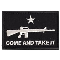 COME AND TAKE IT FLAG AR PATCHMorale Flag Patch Come  Take It - AR - Black - Velcro Patch | 888151017418