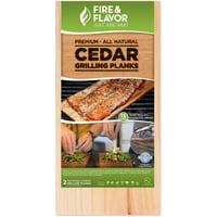 Fire and Flavor Cedar Grilling Plank  br  11 in. | 892805005676