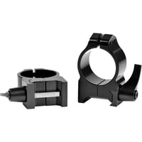 Warne Maxima Vertical Quick Detach Scope Rings  br  Gloss Black 1 in. Medium | 656813000265