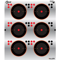 EZ-Aim 15231 Reflective  Self-Adhesive Mylar Black 3 Inch Bullseye 6 Pack | 15231 | 026509035688