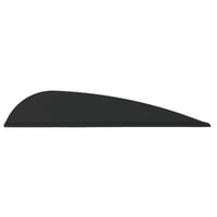AAE Elite Plastifletch Vanes  br  Black 2.875 in. 100 pk. | 096881002394