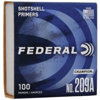 CHAMPION SHOTSHELL PRIMER 100RD/BXChampion Shotshell Primer Shotshell  10, 12, 20, 28gauge and .410 bore  .243Caliber  Provides optimum ignition for match shooters worldwide  Manufactured to exacting tolerances  100 rounds per boxto exacting tolerances  100 rounds per box | 029465056735