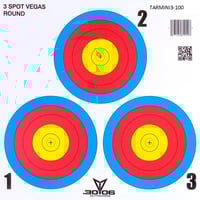 3006 Mini Paper Target  br  3 Spot Vegas 100 pk. | 147164610017