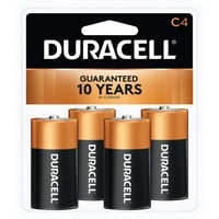 Duracell Coppertop Batteries  br  C 4 pk. | 041333440019
