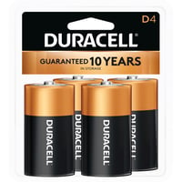 Duracell Coppertop Batteries  br  D 4 pk. | 041333430010