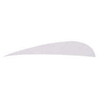 Trueflight Parabolic Feathers  br  White 5 in. LW 100 pk. | 650747018013