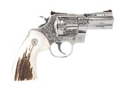 PYTHON 357MAG 3 Inch ENGRAVED/STAG  TYLER GUN WORKS PREMIER GRADE | .38 SPL | 098289000101