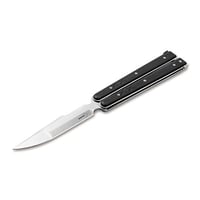 Boker Balisong SL/PL 4.25 Inch Black G10 over Titanium D2 Blade | 788857748855